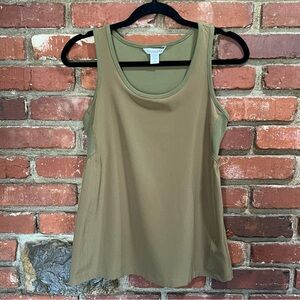Athleta‎ women's passenger tank top size XS olive green business casual NWOT
